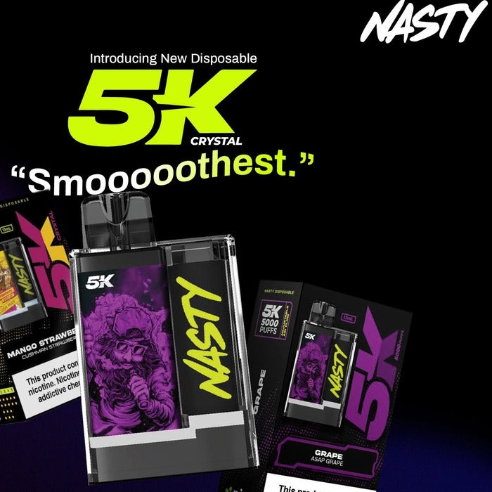 NASTY DISPOSSABLE CRYSTAL 5000 PUFFS | ORIGNAL INDIA vape india smoke NASTY DISPOSSABLE CRYSTAL 5000 PUFFS | ORIGNAL INDIA vape india smoke