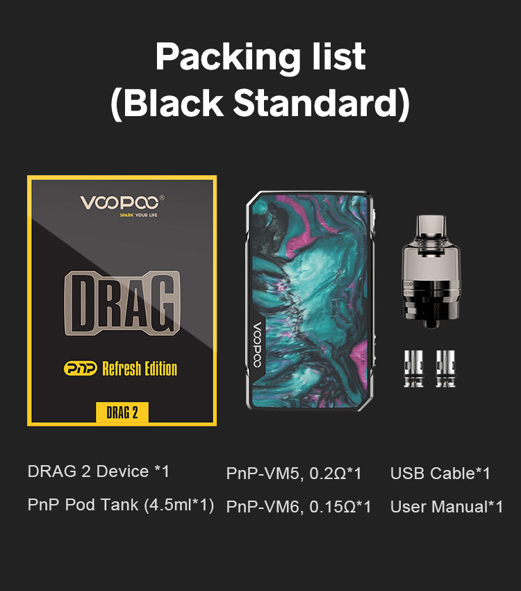 The VOOPOO DRAG 2 Refresh Edition Vape Kit  vape india smoke