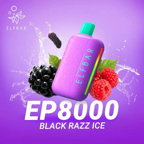 Elf Bar EP8000 Black Razz Ice