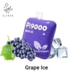 ELF BAR Pi 9000 PUFFS RECHARGEABLE DISPOSABLE VAPE - GRAPE ICE - INDIA