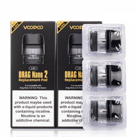 VOOPOO DRAG NANO 2 REPLACEMENT POD Original india vape india smoke VOOPOO DRAG NANO 2 REPLACEMENT POD Original india vape india smoke