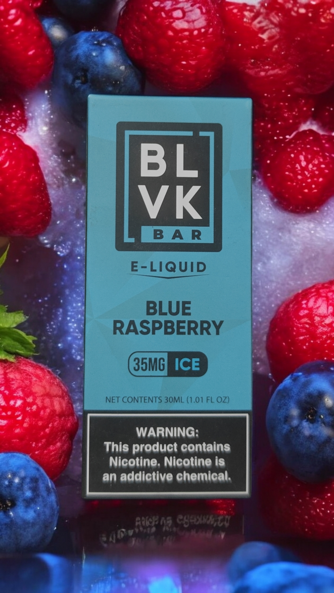 Blvk blue Raspberry ice 35 mg – vape india smoke