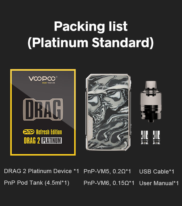 The VOOPOO DRAG 2 Refresh Edition Vape Kit vape india smoke The VOOPOO DRAG 2 Refresh Edition Vape Kit vape india smoke