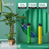 YUOTO DISPOSSABLE 1200 PUFF INDIA