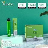 YUOTO DISPOSSABLE 1200 PUFF INDIA