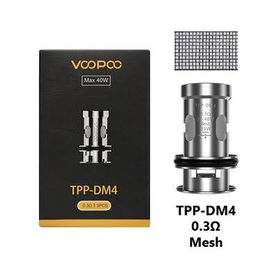 VooPoo TPP-DM4 0.3ohm Replacement Coils – 3 Pack